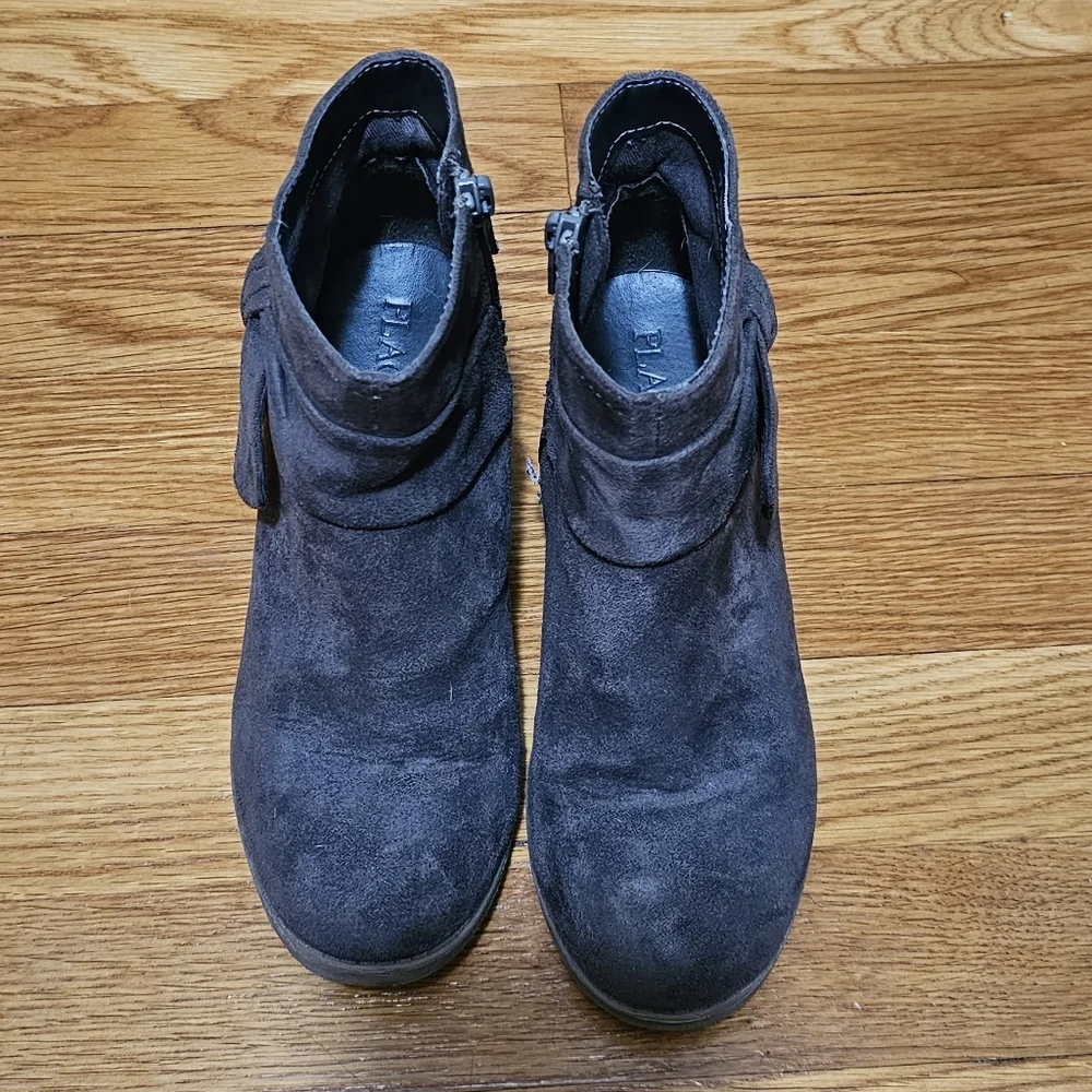 Girls Children Place Gray Ankle Boots Size 2